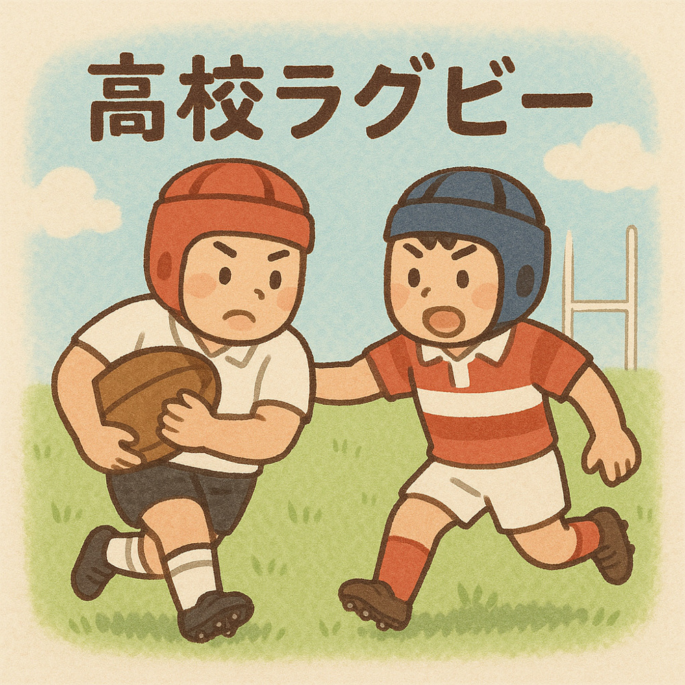 息子が高校でラグビーを始めた日と、明日の新人戦に寄せての画像