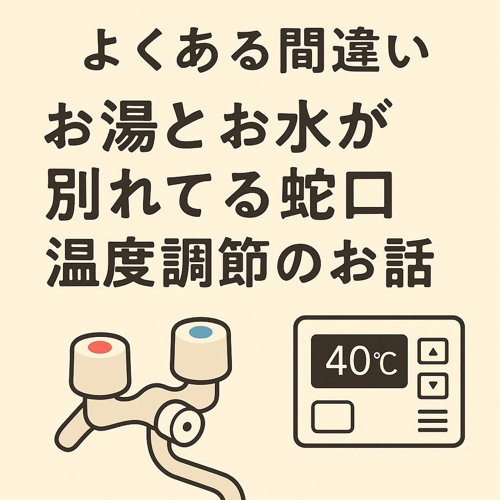 ツーハンドルでも不便じゃない！お湯と水が別の蛇口で温度調整いらずな理由｜給湯リモコンの仕組みを解説の画像