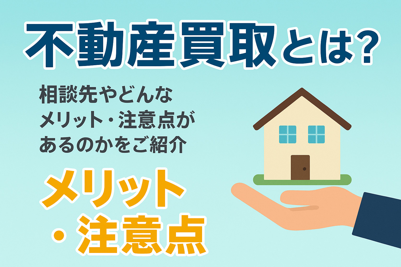 不動産買取とは?相談先やどんなメリット・注意点があるのかをご紹介の画像