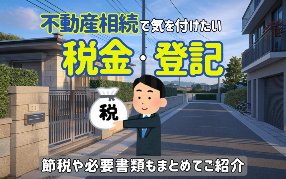 不動産相続で費用はどのくらいかかる？税金や登記のポイントや節税や必要書類もまとめてご紹介！の画像