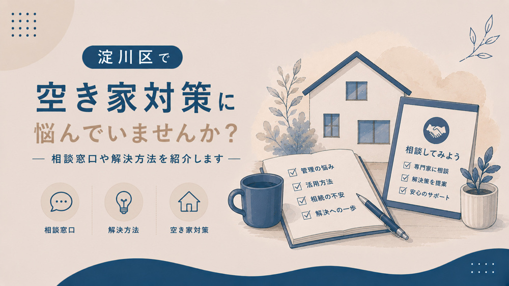 淀川区で空き家対策に悩んでいませんか？相談窓口や解決方法を紹介しますの画像