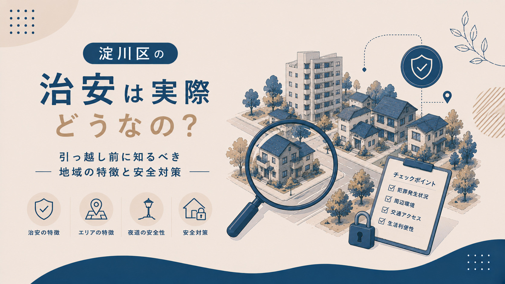 淀川区の治安は実際どうなの？引っ越し前に知るべき地域の特徴と安全対策の画像