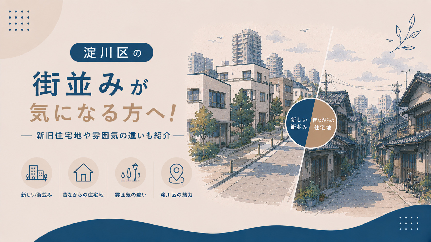 淀川区の街並みが気になる方へ！新旧住宅地や雰囲気の違いも紹介の画像