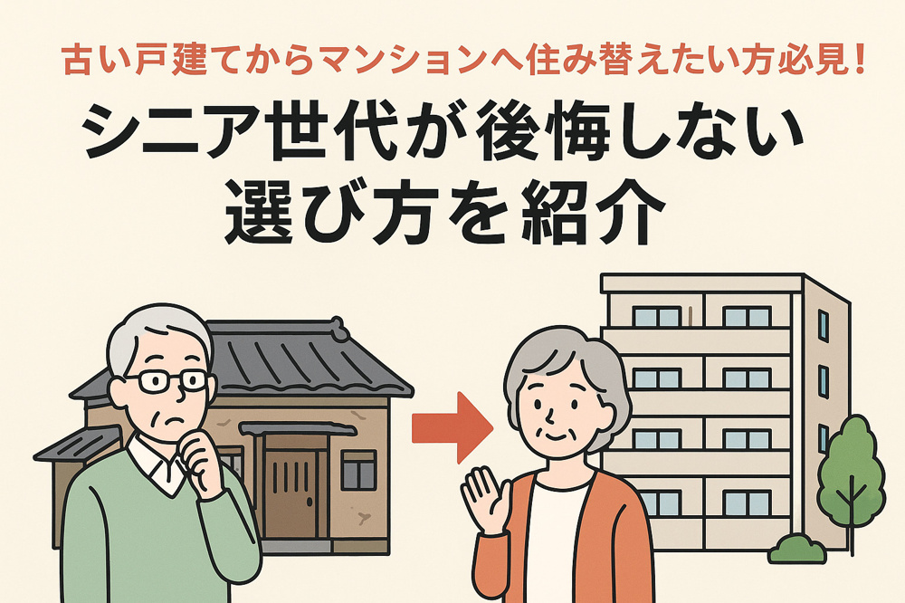 古い戸建てからマンションへ住み替えたい方必見！シニア世代が後悔しない選び方を紹介の画像