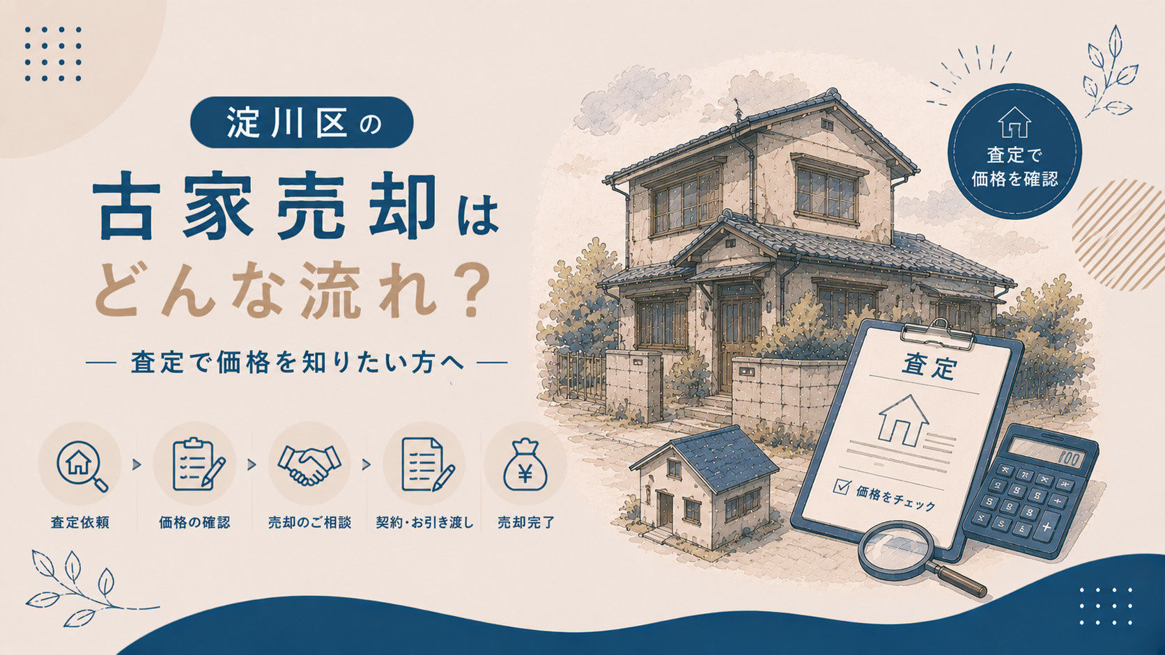 淀川区の古家売却はどんな流れになる？査定で価格を知りたい方への画像