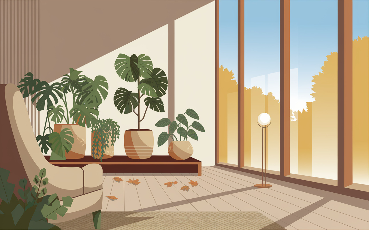 秋から冬にかけて育てるコツは何？観葉植物の種類や管理方法も紹介の画像