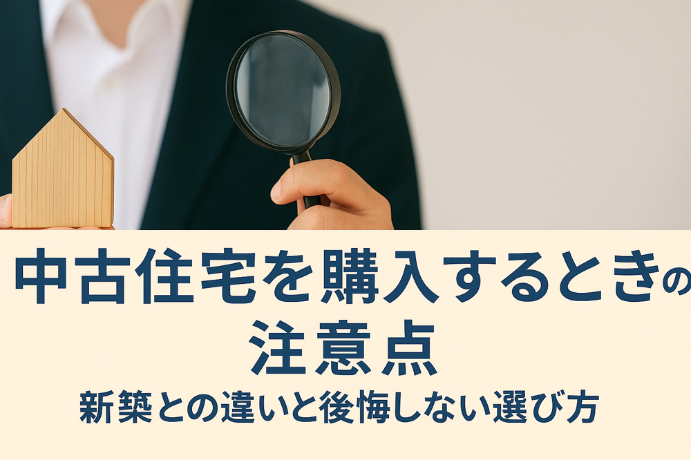 「中古住宅を購入するときの注意点｜新築との違いと後悔しない選び方」の画像