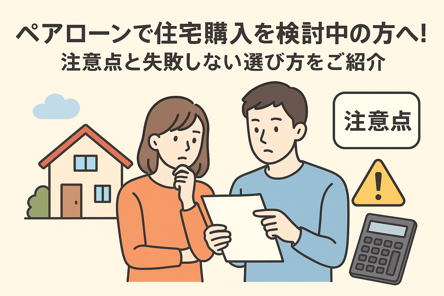 ペアローンで住宅購入を検討中の方へ!注意点と失敗しない選び方をご紹介の画像