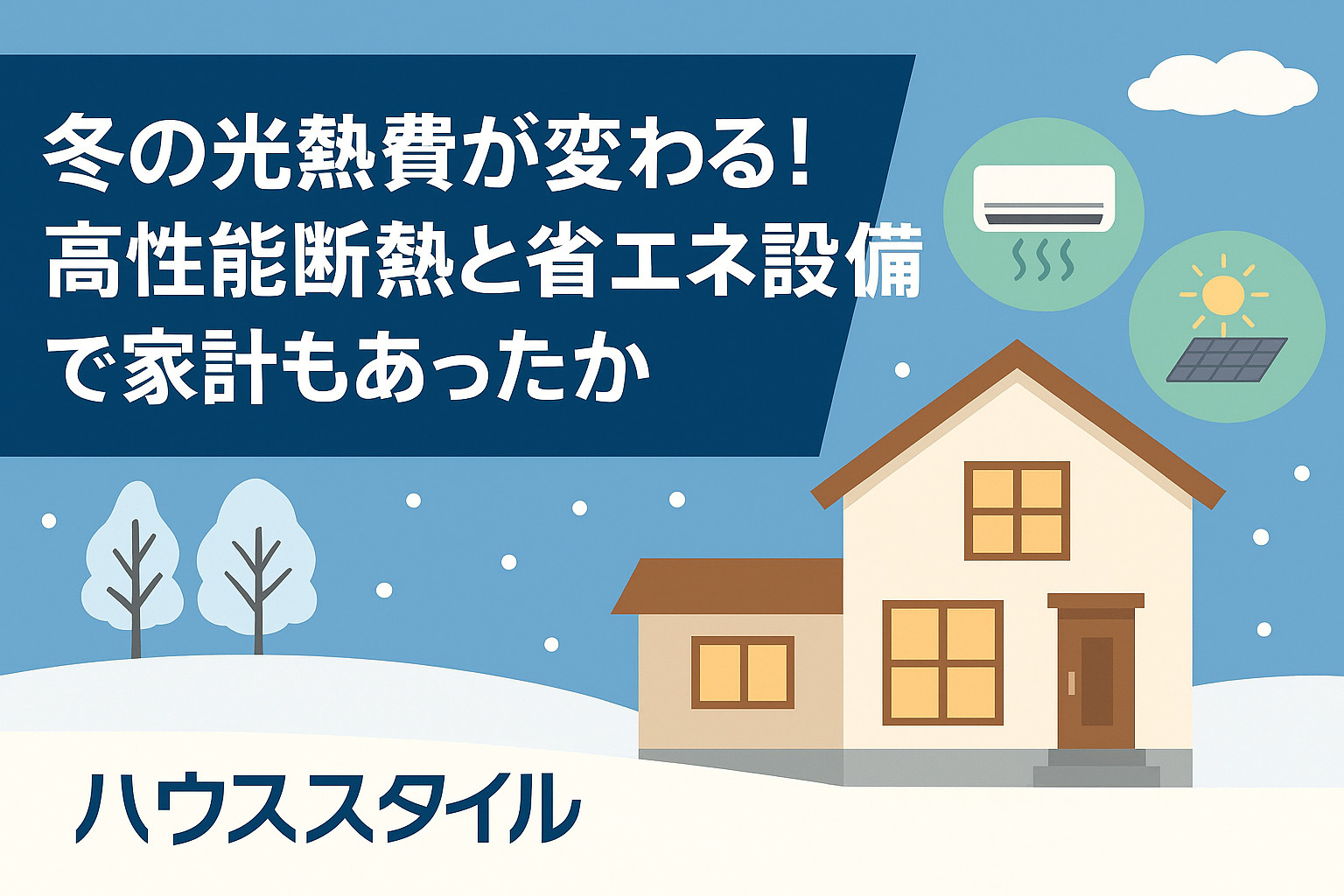 冬の光熱費が変わる！高性能断熱と省エネ設備で家計もあったかの画像