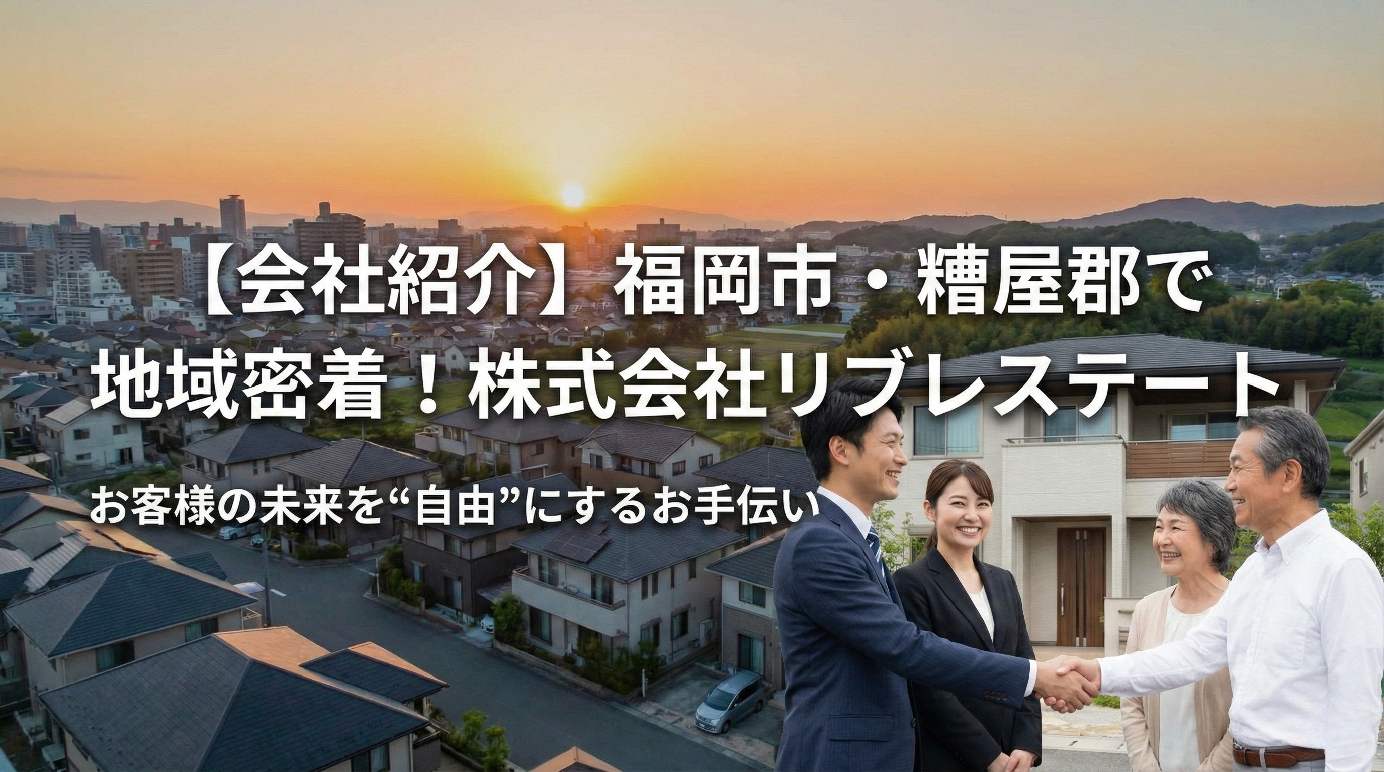 【会社紹介】福岡市・糟屋郡で地域密着！株式会社リブレステートが大切にしていることの画像