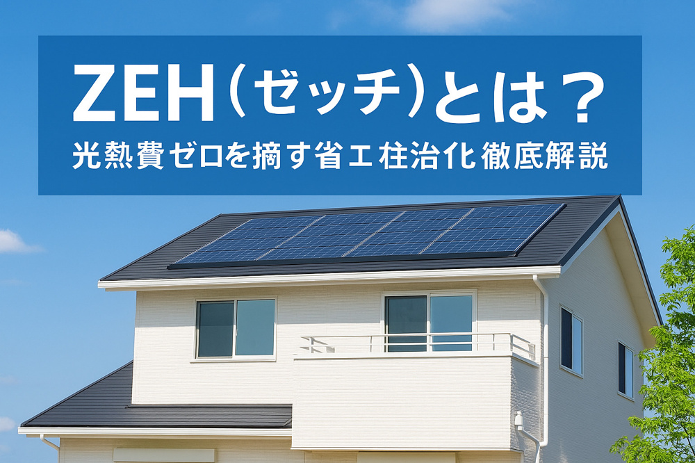 「ZEH（ゼッチ）住宅とは？光熱費ゼロを目指す省エネ住宅の仕組みとメリットを徹底解説」の画像