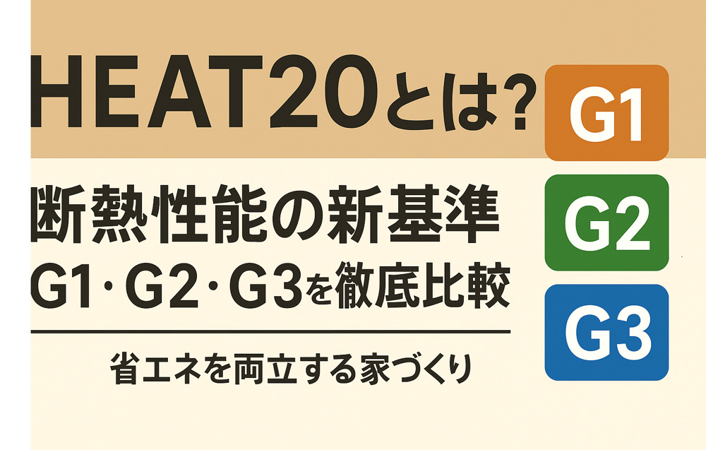 「HEAT20とは？断熱性能の新基準G1・G2・G3を徹底比較｜快適さと省エネを両立する家づくり」の画像