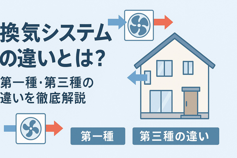 「換気システムの違いとは？第一種・第三種の特徴と選び方を徹底解説｜快適で省エネな住まいづくり」の画像