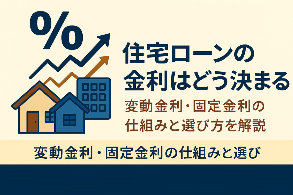 【2026年版】住宅ローンの金利はどう決まる？変動金利・固定金利の仕組みと選び方を解説｜熊本・宮崎・福岡対応の画像