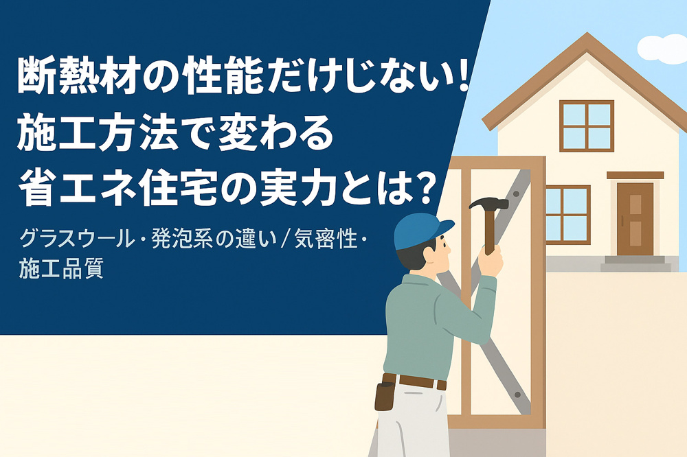 断熱材の性能だけじゃない！施工方法で変わる省エネ住宅の実力とは？の画像