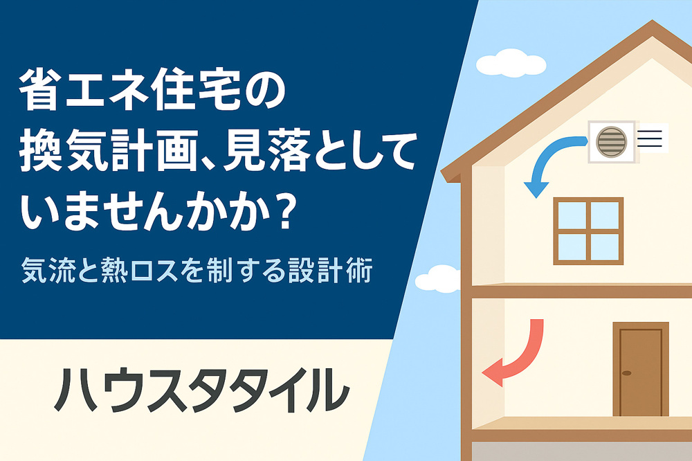 省エネ住宅の換気計画、見落としていませんか？気流と熱ロスを制する設計術とはの画像
