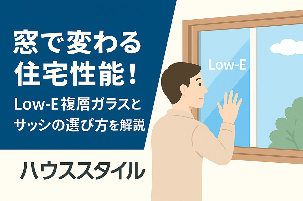 窓で変わる住宅性能！Low-E複層ガラスとサッシの選び方を解説の画像