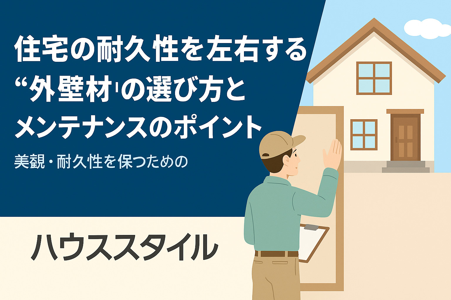 住宅の耐久性を左右する“外壁材”の選び方とメンテナンスのポイントの画像