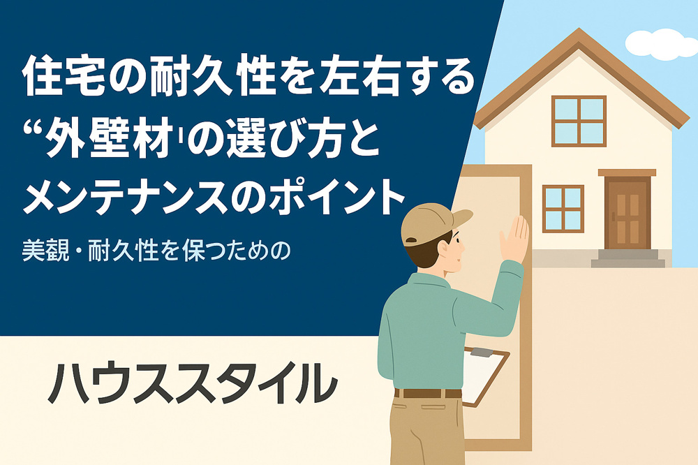 住宅の耐久性を左右する“外壁材”の選び方とメンテナンスのポイントの画像