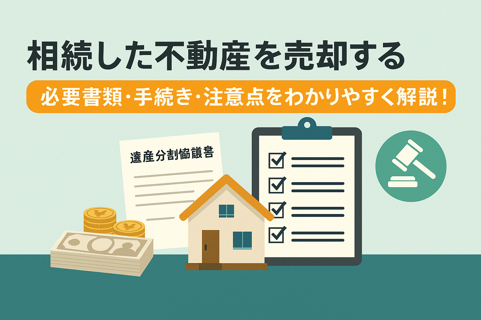 相続した不動産を売却するには？必要書類・手続き・注意点をわかりやすく解説！の画像