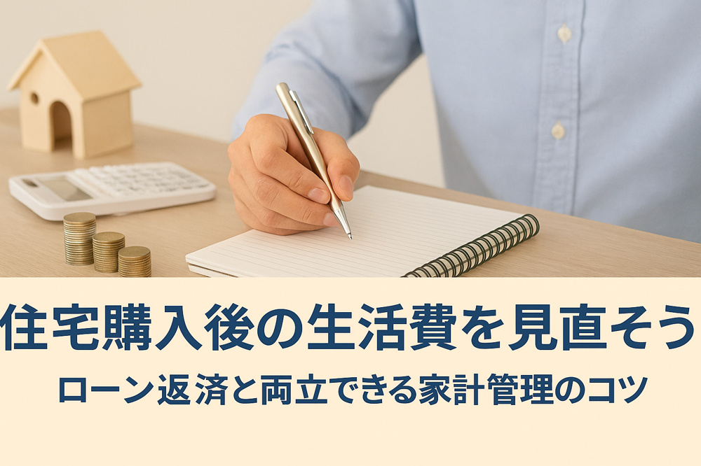 「住宅購入後の生活費を見直そう｜ローン返済と両立できる家計管理のコツ」の画像