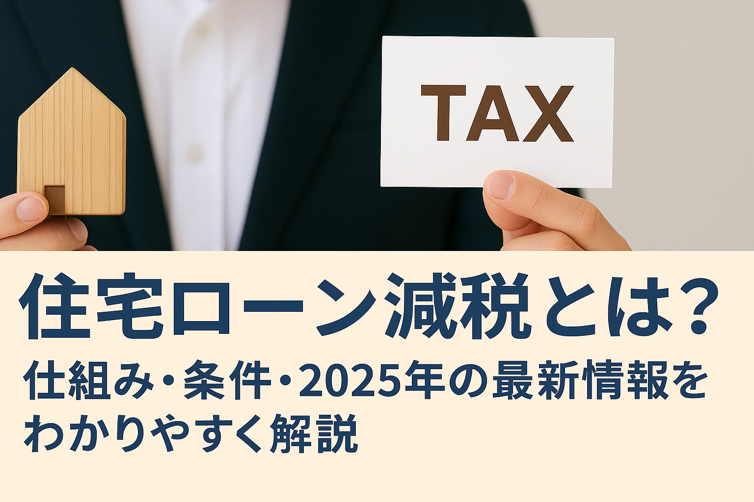 「住宅ローン減税とは？仕組み・条件・2025年の最新情報をわかりやすく解説」の画像