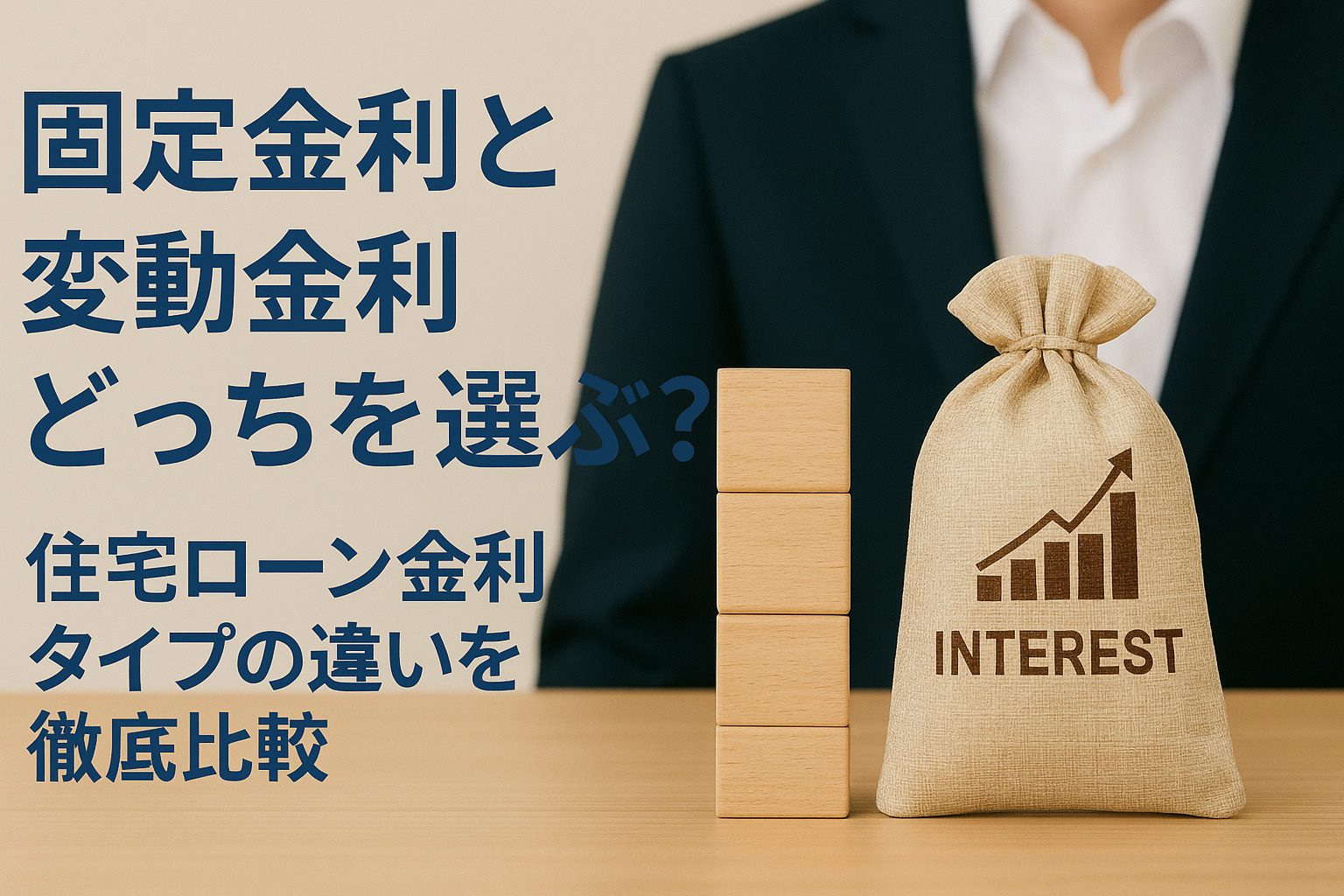 「固定金利と変動金利どっちを選ぶ？住宅ローン金利タイプの違いを徹底比較」の画像