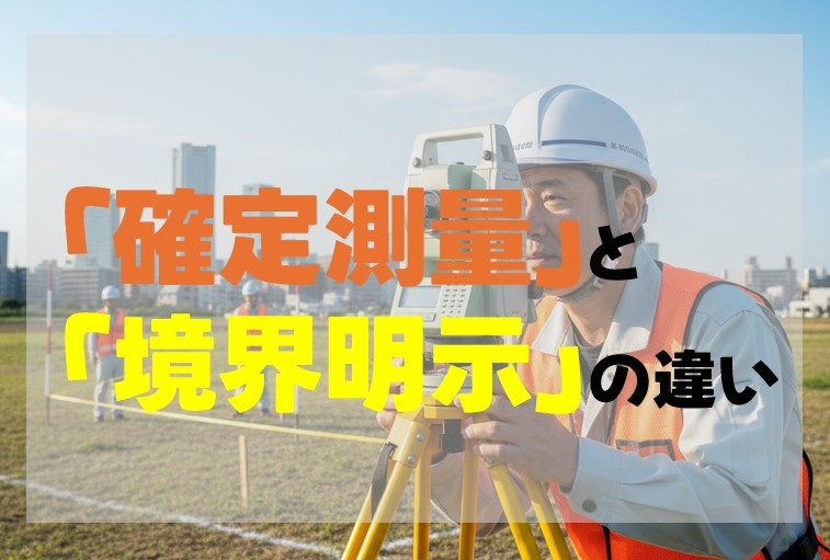 不動産売買における「確定測量」と「境界明示」の「決定的な違い」の画像