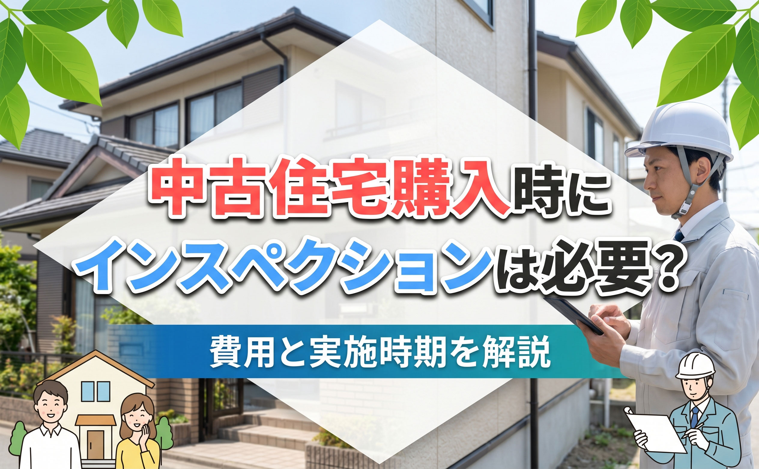 中古住宅購入時にインスペクションは必要？費用と実施時期を解説の画像
