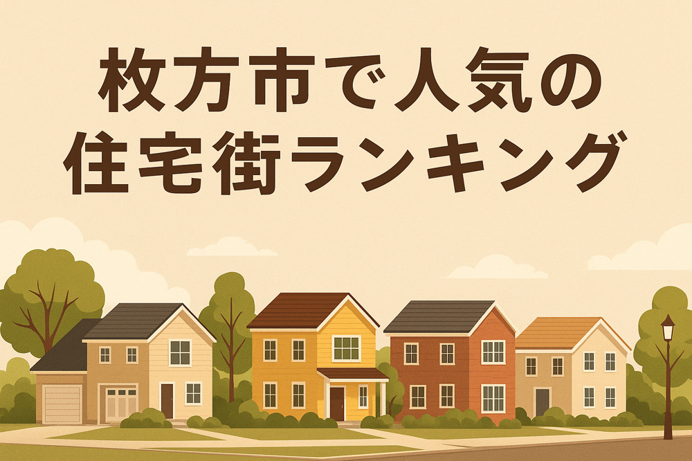 “枚方市で人気の住宅街ランキング”の画像