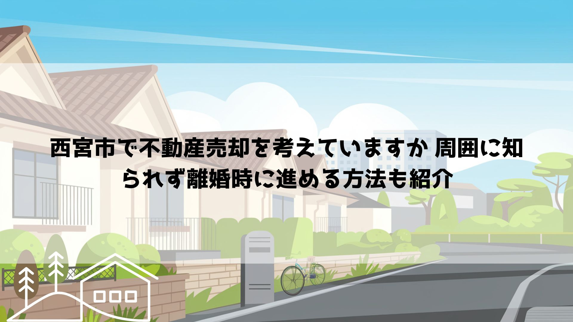 西宮市で不動産売却を考えていますか 周囲に知られず離婚時に進める方法も紹介の画像