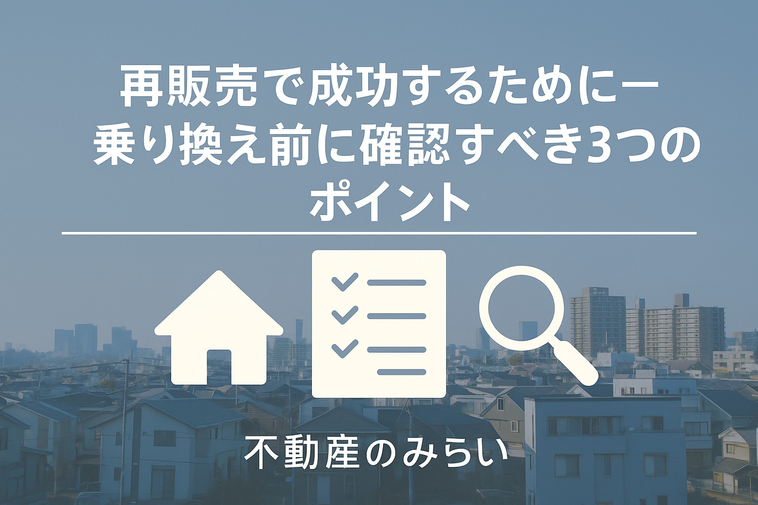 不動産のみらいが売却・賃貸・リフォームを一括サポートする様子。