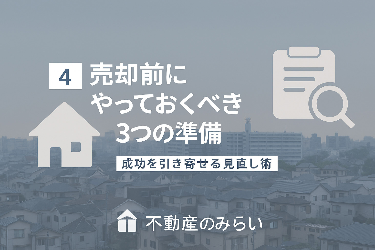 売却前にやっておくべき3つの準備と再販売成功の秘訣を紹介する画像