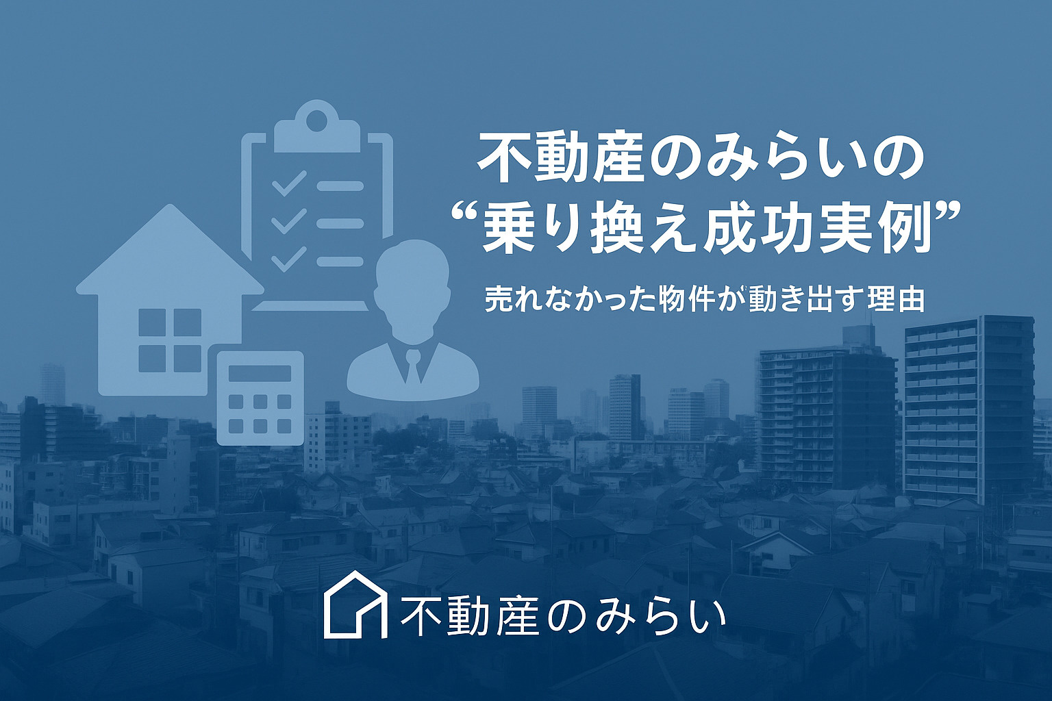 不動産のみらいの乗り換え成功実例と売却再開の理由を紹介する画像
