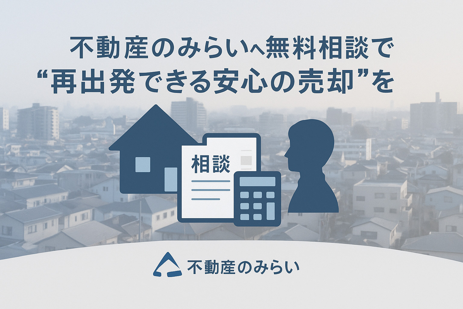 不動産のみらいへ無料相談で再出発できる安心の売却を促すバナー