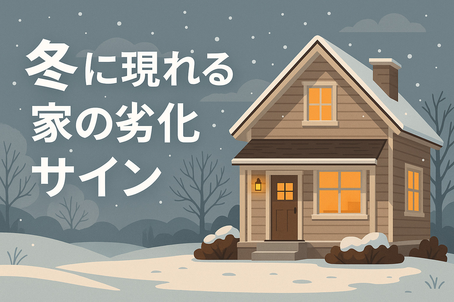冬に現れる“家の劣化サイン”の画像