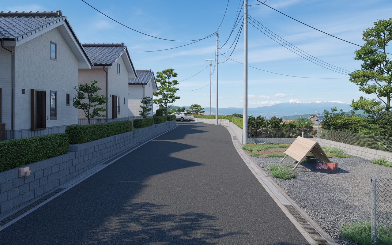 南アルプス市での土地選びに道路向きは重要?メリットと注意点も整理の画像