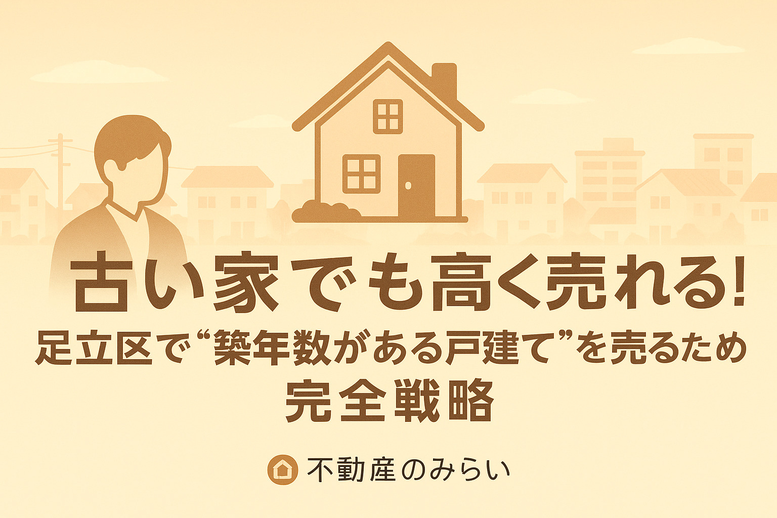 「古い家でも高く売れる！」足立区で“築年数がある戸建て”を売るための完全戦略の画像