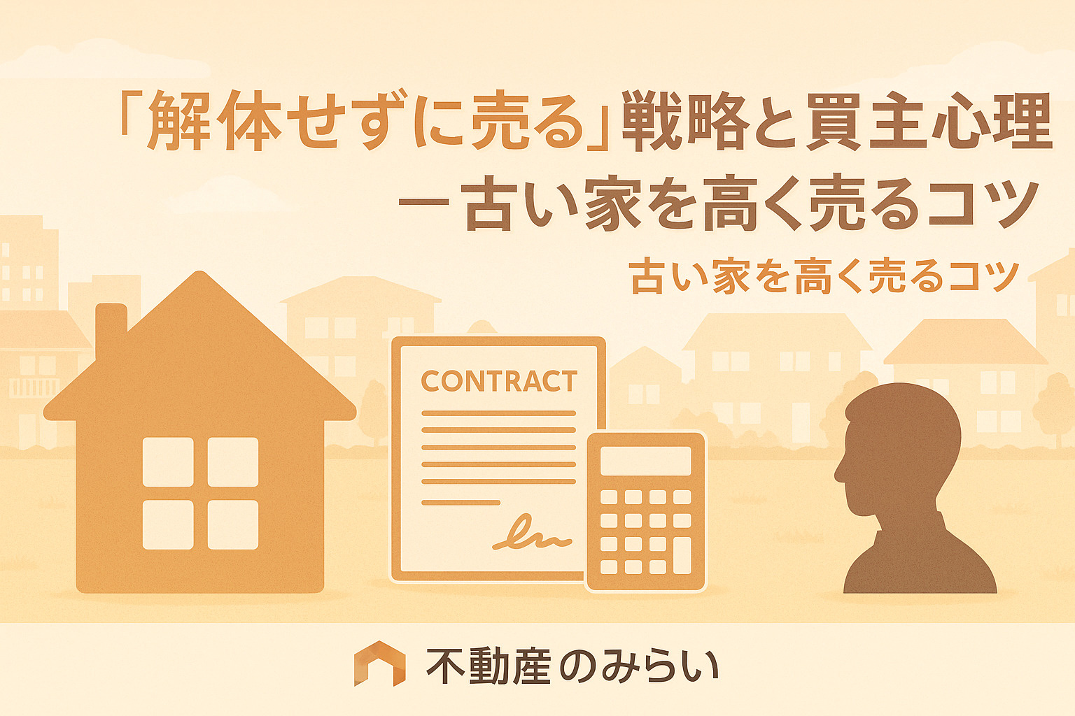 “解体せずに売る”戦略と買主心理──古い家を高く売るコツ
