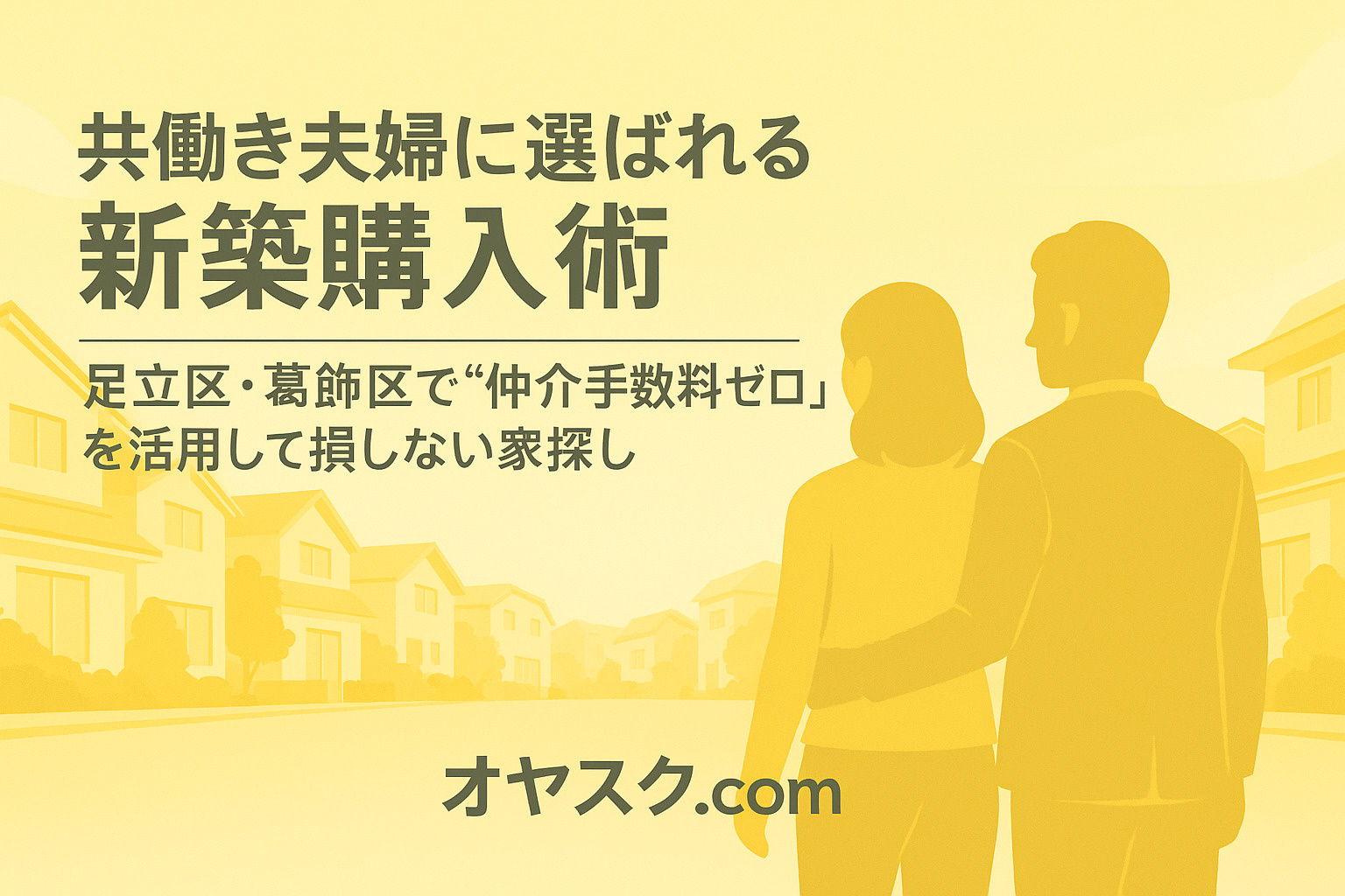 共働き夫婦のための新築購入ガイド（仲介手数料無料・足立区・葛飾区）