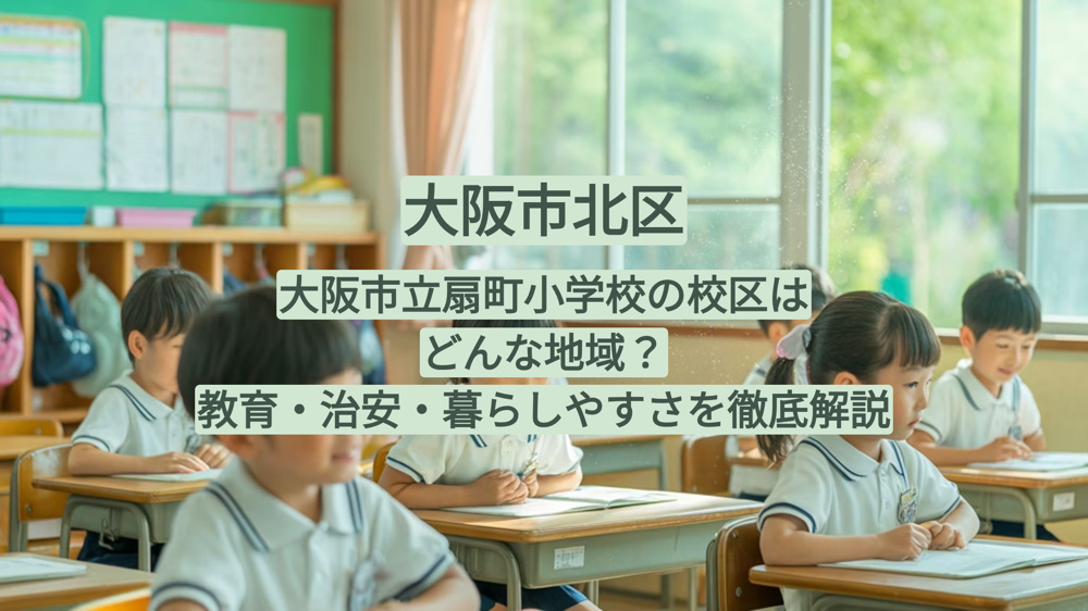 大阪市立扇町小学校の校区はどんな地域？教育・治安・暮らしやすさを徹底解説の画像