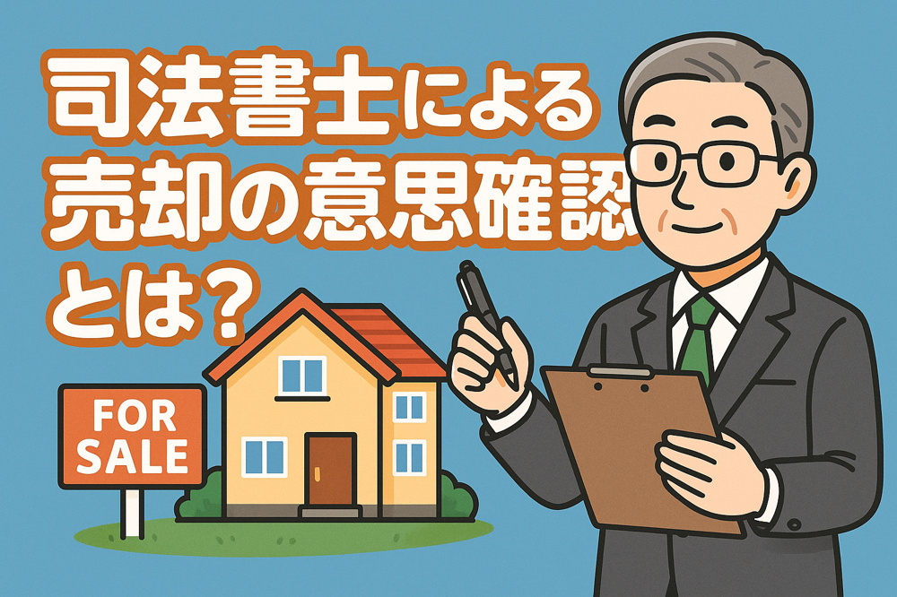 司法書士による売却の意思確認とは？の画像