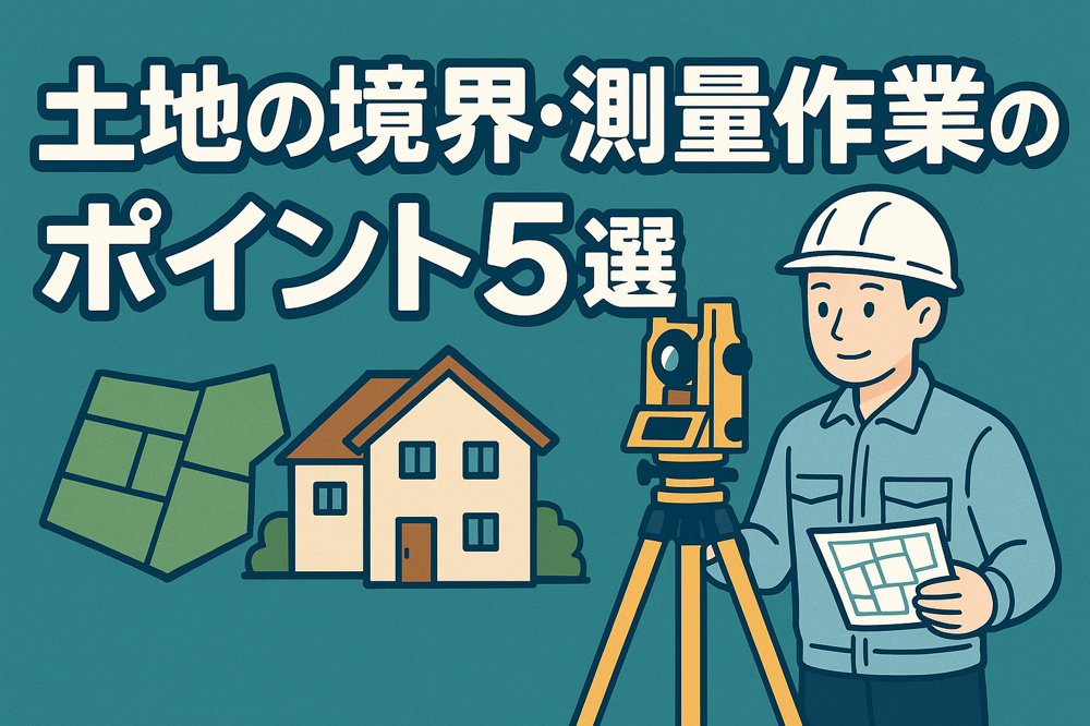 土地の境界・測量作業のポイント５選の画像