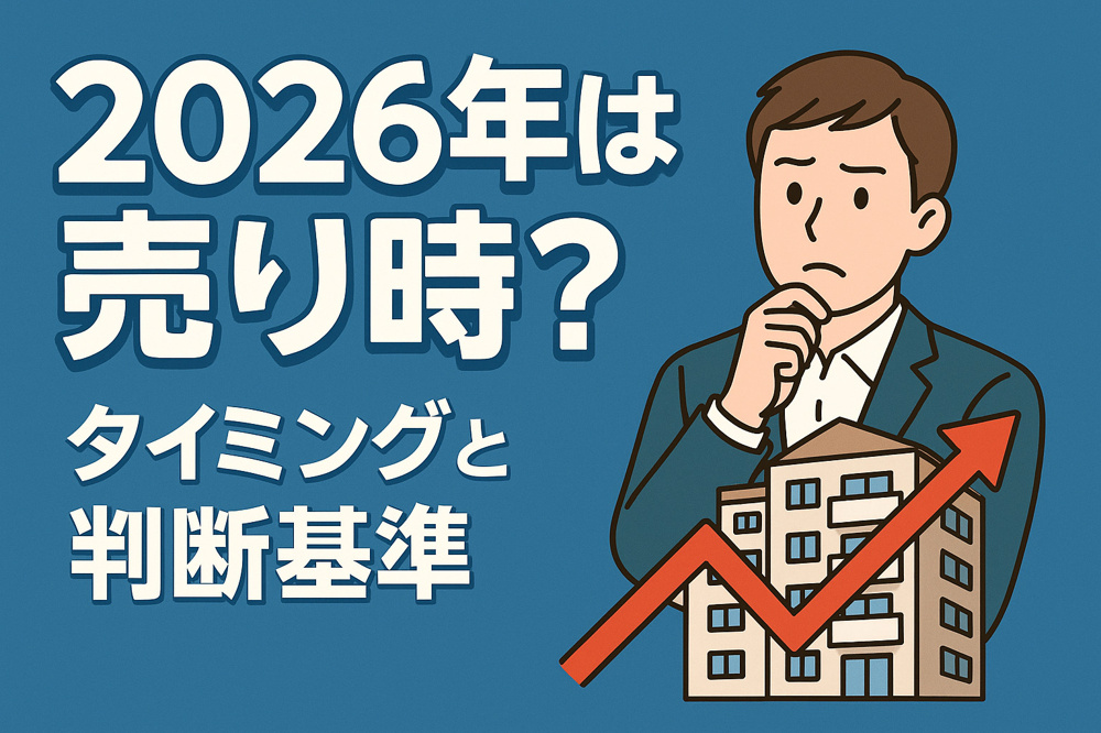 2026年は売り時？不動産を高く売るベストタイミングと判断基準の画像