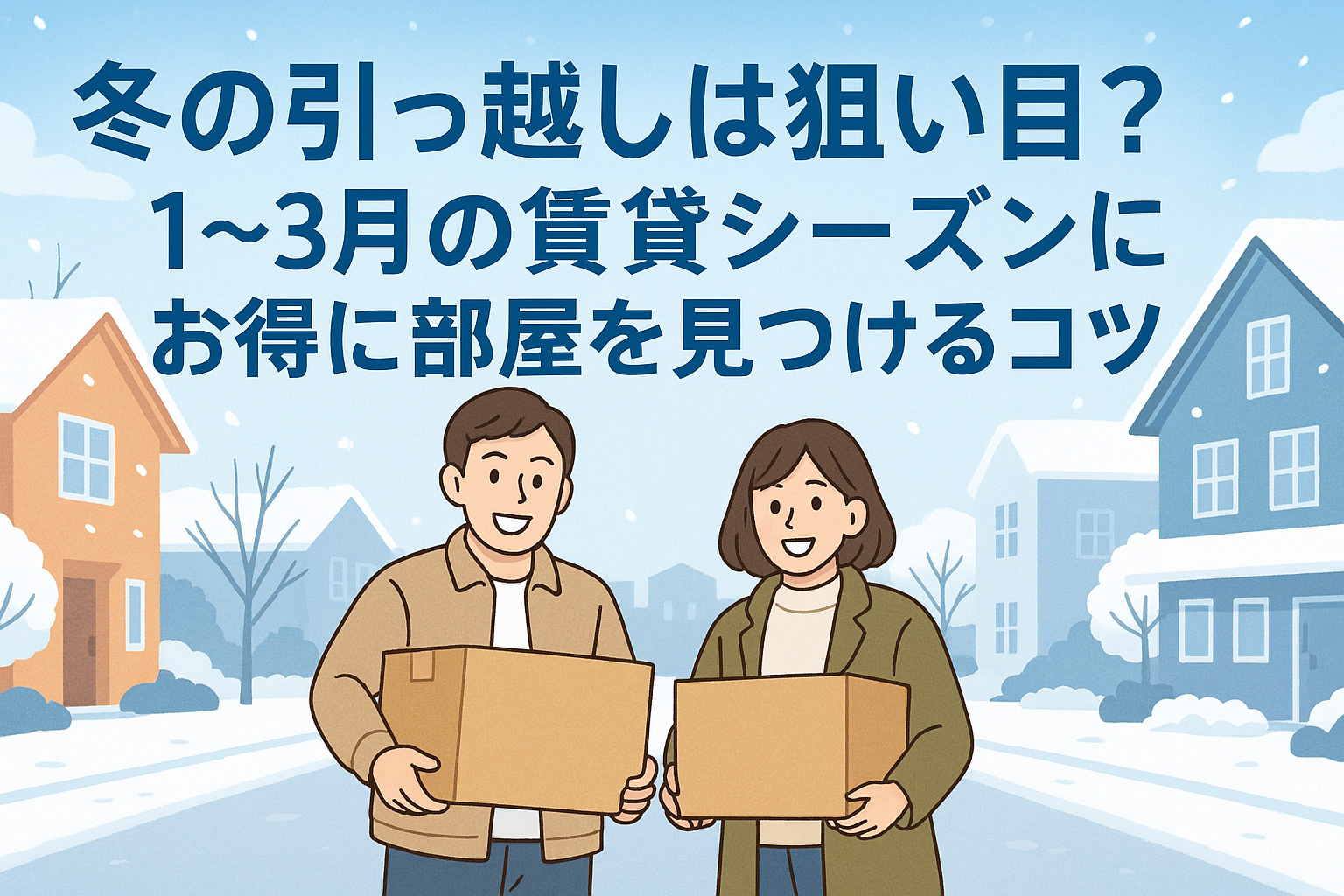 「冬の引っ越しは狙い目？1〜3月の賃貸シーズンにお得に部屋を見つけるコツ」の画像