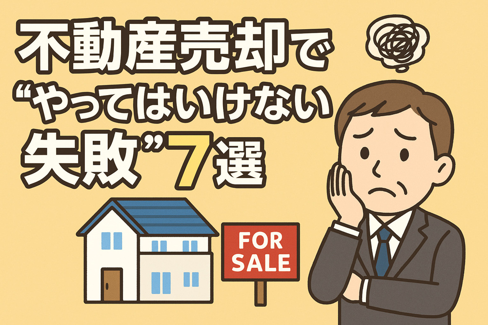 不動産売却で“やってはいけない失敗”7選の画像
