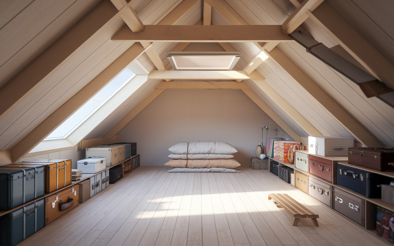 屋根裏収納のメリットとは？の画像