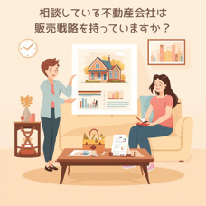 相談している不動産会社は販売戦略を持っていますか?の画像