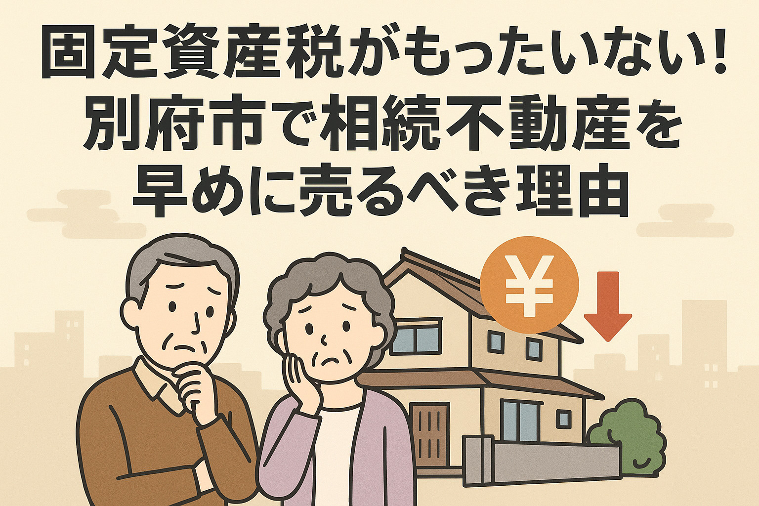 固定資産税がもったいない！別府市で相続不動産を早めに売るべき理由の画像
