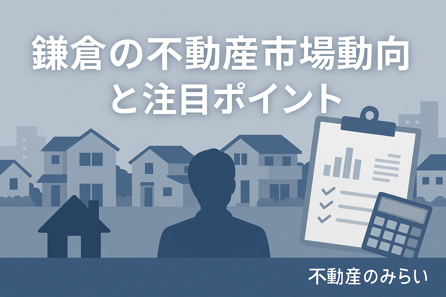 契約書・電卓・家模型が並ぶ机上。不動産売却戦略の象徴イメージ。